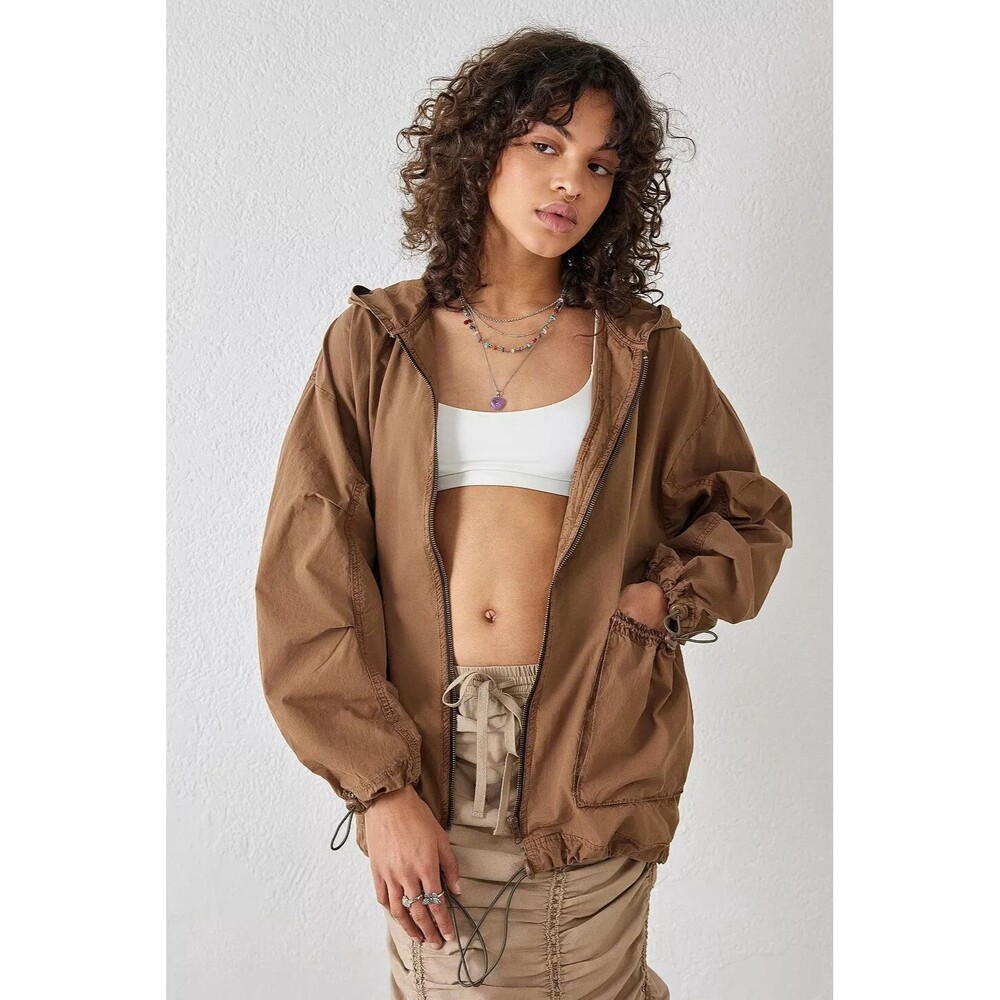 Urban Outfitters UO Kai Anorak Jacket Hoodie Top Cotton Oversized S NWD 265036 - Picture 3 of 11